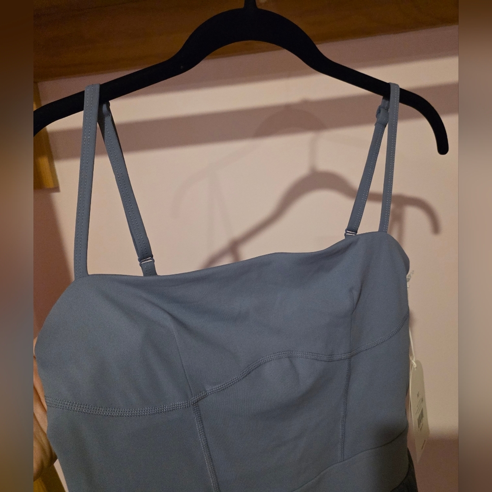 Blogilates Barre Active Romper Steel Blue Size M - Picture 8 of 16